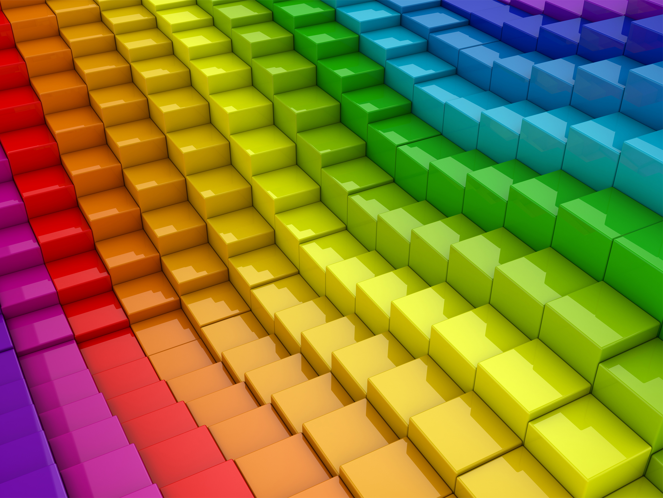 rainbow block pattern