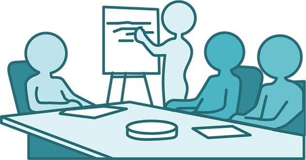 leading team meeting